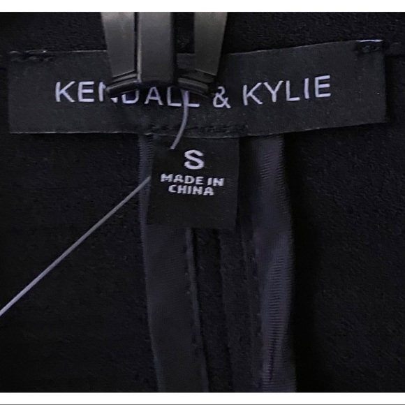 PacSun Kendall & Kylie Black Long Trench Coat, size Small, NWOT - Picture 5 of 9